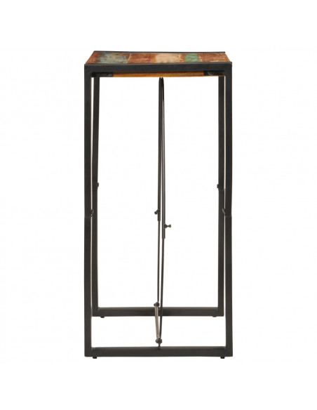Tavolo da Bar 60x55x110 cm in Legno Massello di Recupero