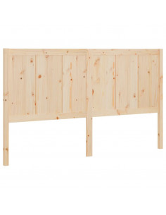 Testiera per Letto 140,5x4x100 cm in Legno Massello di Pino 2