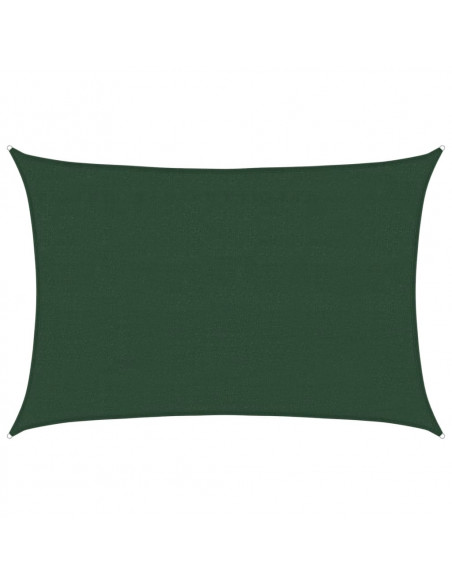 Vela Parasole 160 g/m² Verde Scuro 4x6 m in HDPE