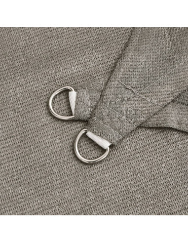 Vela Parasole 160 g/m² Rettangolare Grigio Chiaro 6x7 m in HDPE