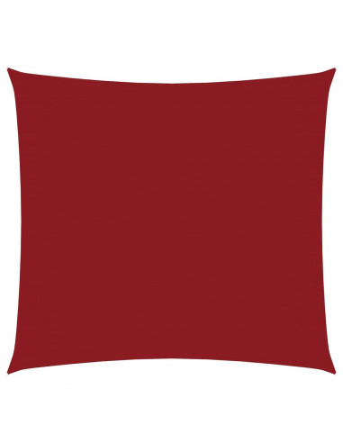 Parasole a Vela in Tela Oxford Quadrata 7x7 m Rosso