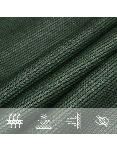 Vela Parasole 160 g/m² Verde Chiaro 3,6x3,6 m in HDPE