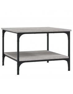 Tavolino da Salotto Grigio Sonoma 55x55x40 cm Legno Multistrato 2