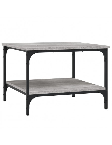 Tavolino da Salotto Grigio Sonoma 55x55x40 cm Legno Multistrato