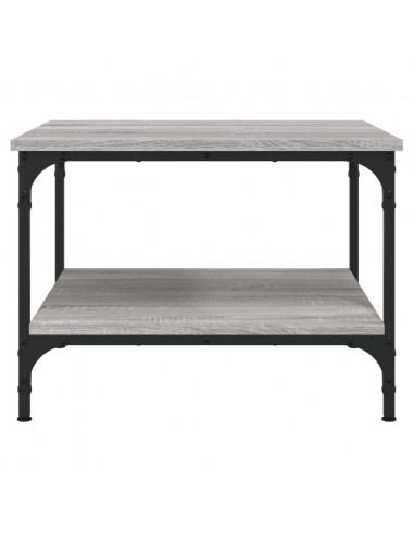 Tavolino da Salotto Grigio Sonoma 55x55x40 cm Legno Multistrato