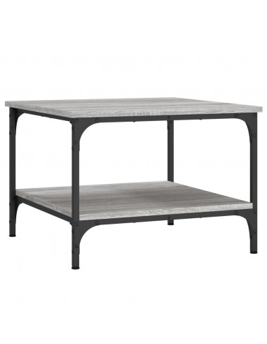 Tavolino da Salotto Grigio Sonoma 55x55x40 cm Legno Multistrato