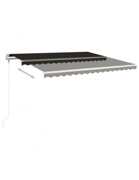 Tenda da Sole Retrattile Automatica 400x350 cm Antracite