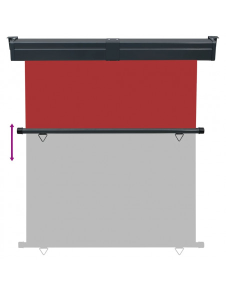 Tenda Laterale per Terrazzo 170x250 cm Rossa