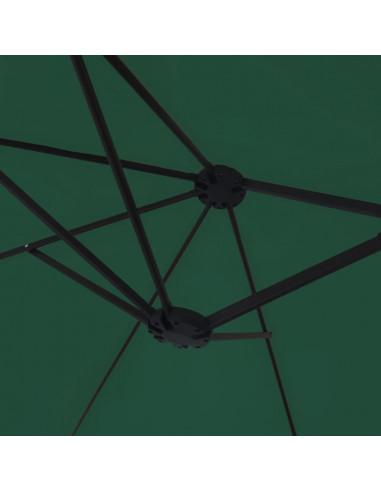 Ombrellone a Doppia Testa Verde 449x245 cm