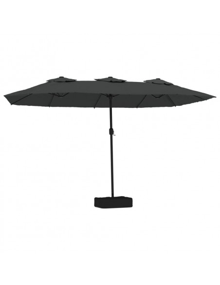 Ombrellone a Doppia Testa Antracite 449x245 cm