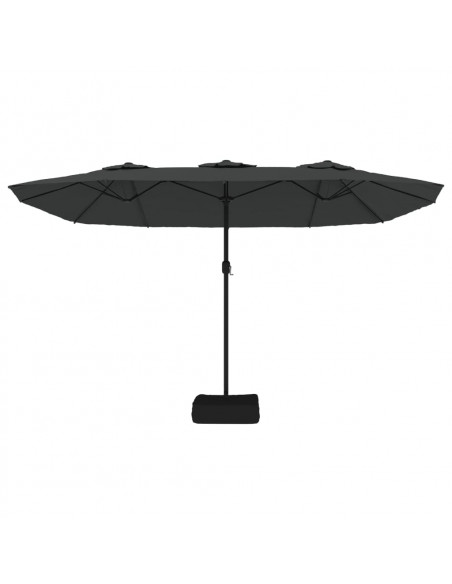 Ombrellone a Doppia Testa Antracite 449x245 cm