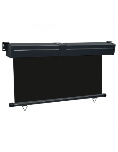 Tenda Laterale per Terrazzo 140x250 cm Nera