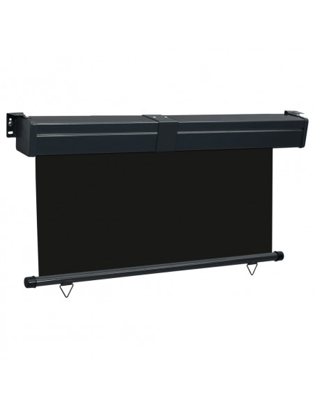 Tenda Laterale per Terrazzo 140x250 cm Nera
