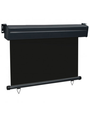 Tendalino Laterale per Balcone 85x250 cm Nero