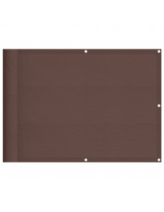 Paravento da Balcone Marrone 75x800 cm 100% Poliestere Oxford