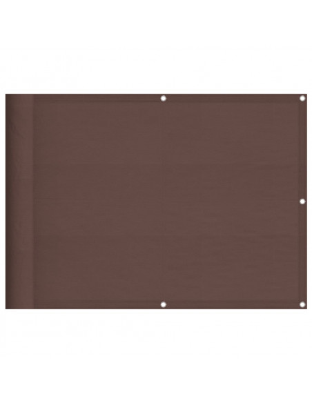 Paravento da Balcone Marrone 75x800 cm 100% Poliestere Oxford