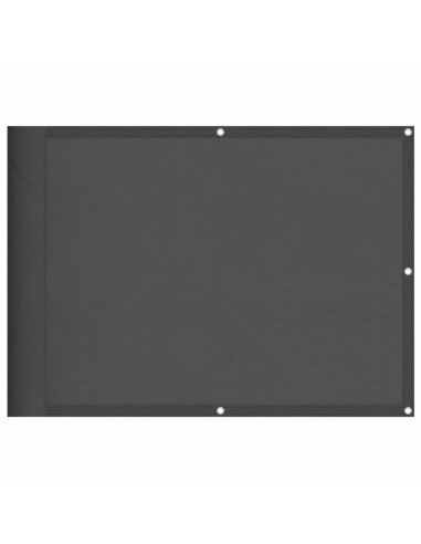Paravento da Balcone Antracite 75x700 cm 100% Poliestere Oxford