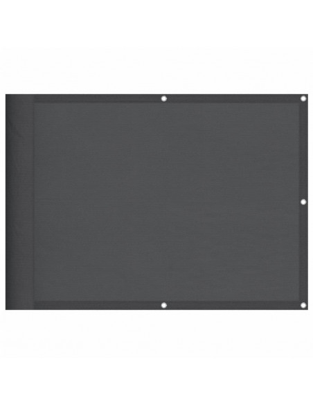 Paravento da Balcone Antracite 75x700 cm 100% Poliestere Oxford