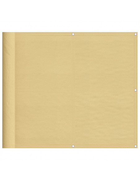 Paravento da Balcone Sabbia 90x1000 cm 100% Poliestere Oxford