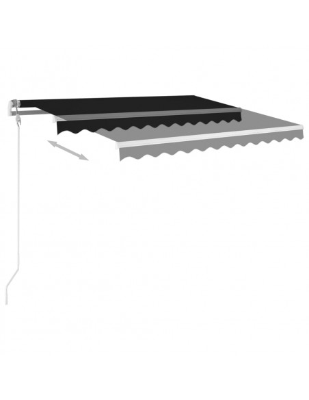 Tenda da Sole Retrattile Automatica 300x250 cm Antracite