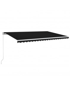 Tenda da Sole Retrattile Manuale 500x350 cm Antracite 2