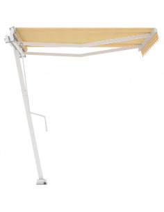 Tenda da Sole Autoportante Automatica 300x250 cm Gialla Bianca