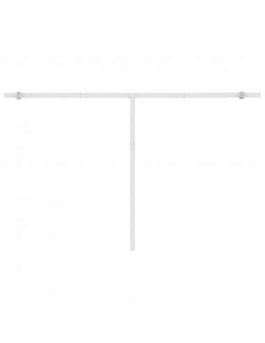 Tenda Retrattile Automatica con Palo 450x300 cm Arancio Marrone