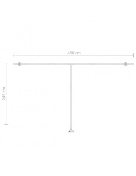 Tenda Sole Retrattile Automatica 500x300 cm Antracite