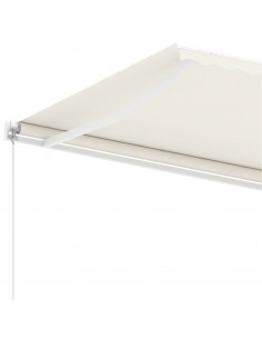 Tenda da Sole Retrattile Manuale Autoportante 400x350 cm Crema