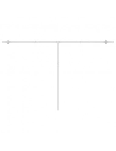 Tenda da Sole Retrattile Manuale Autoportante 400x350 cm Crema