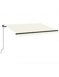 Tenda da Sole Retrattile Manuale 350x250 cm Crema 2