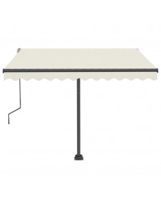 Tenda da Sole Manuale Autoportante 300x250 cm Crema 2