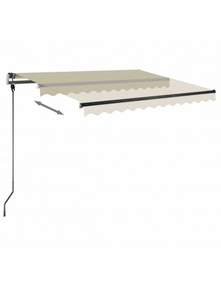 Tenda da Sole Manuale Autoportante 300x250 cm Crema