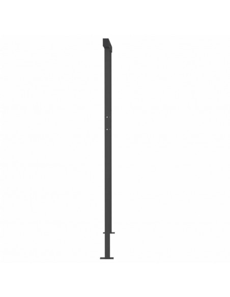 Tenda da Sole Retrattile Manuale con Pali 3x2,5 m Crema
