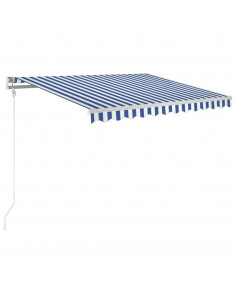 Tenda da Sole Retrattile Automatica 300x250 cm Blu e Bianca
