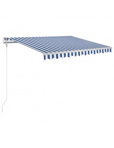 Tenda da Sole Retrattile Automatica 300x250 cm Blu e Bianca