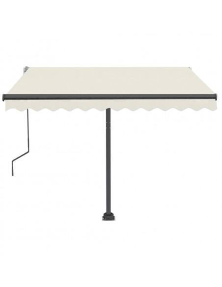 Tenda da Sole Manuale Autoportante Manuale 350x250 cm Crema
