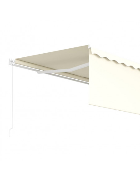 Tenda da Sole Retrattile con Parasole 4,5x3 m Crema