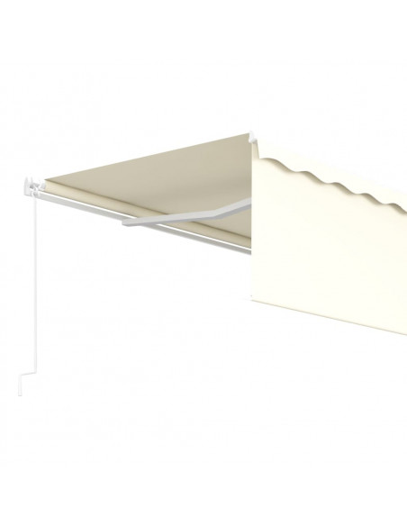 Tenda da Sole Retrattile Manuale con Parasole 5x3 m Crema