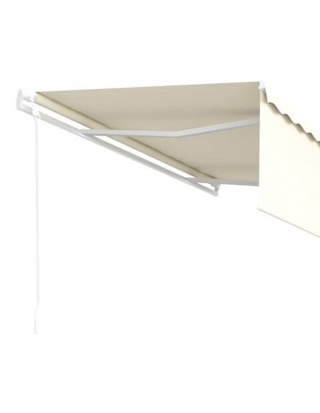 Tenda Retrattile Automatica con Parasole 5x3 m Crema