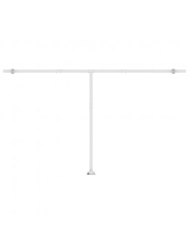 Tenda Retrattile Automatica con Palo 500x350 cm Arancio Marrone