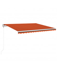 Tenda da Sole Retrattile Automatica 450x350 cm Arancio Marrone
