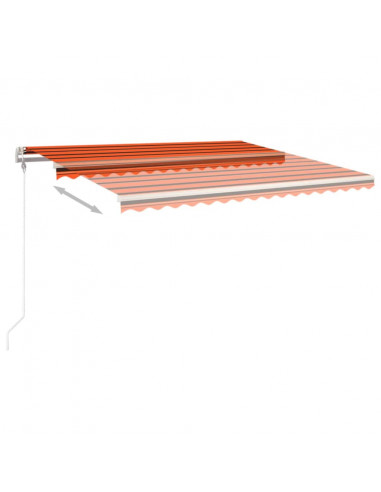 Tenda da Sole Retrattile Automatica 450x350 cm Arancio Marrone