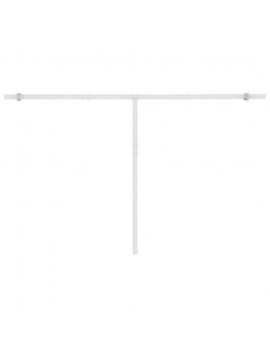 Tenda da Sole Autoportante Automatica 450x350 cm Gialla Bianca