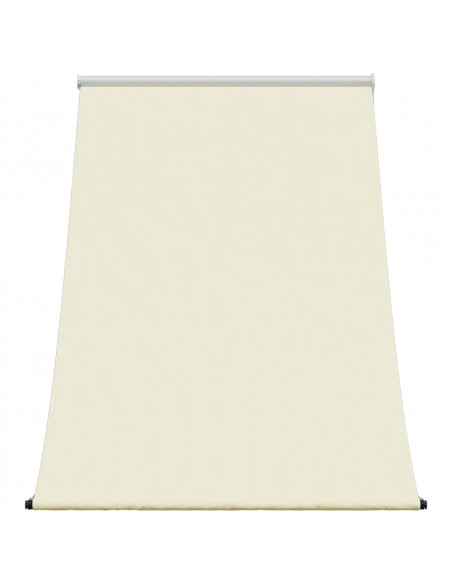 Tenda da Sole Retrattile Crema 100x150 cm in Tessuto e Acciaio