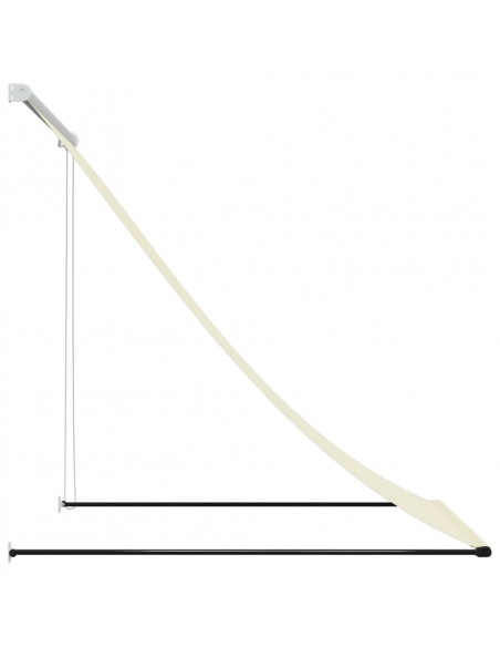 Tenda da Sole Retrattile Crema 100x150 cm in Tessuto e Acciaio