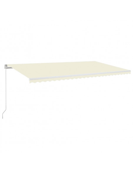 Tenda da Sole Retrattile Manuale 600x350 cm Crema