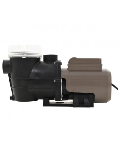 Pompa per Piscina con Timer Nera 0,25 HP 8000 L/h