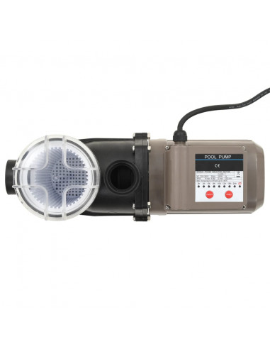 Pompa per Piscina con Timer Nera 0,25 HP 8000 L/h