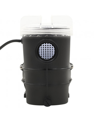 Pompa per Piscina con Timer Nera 0,25 HP 8000 L/h